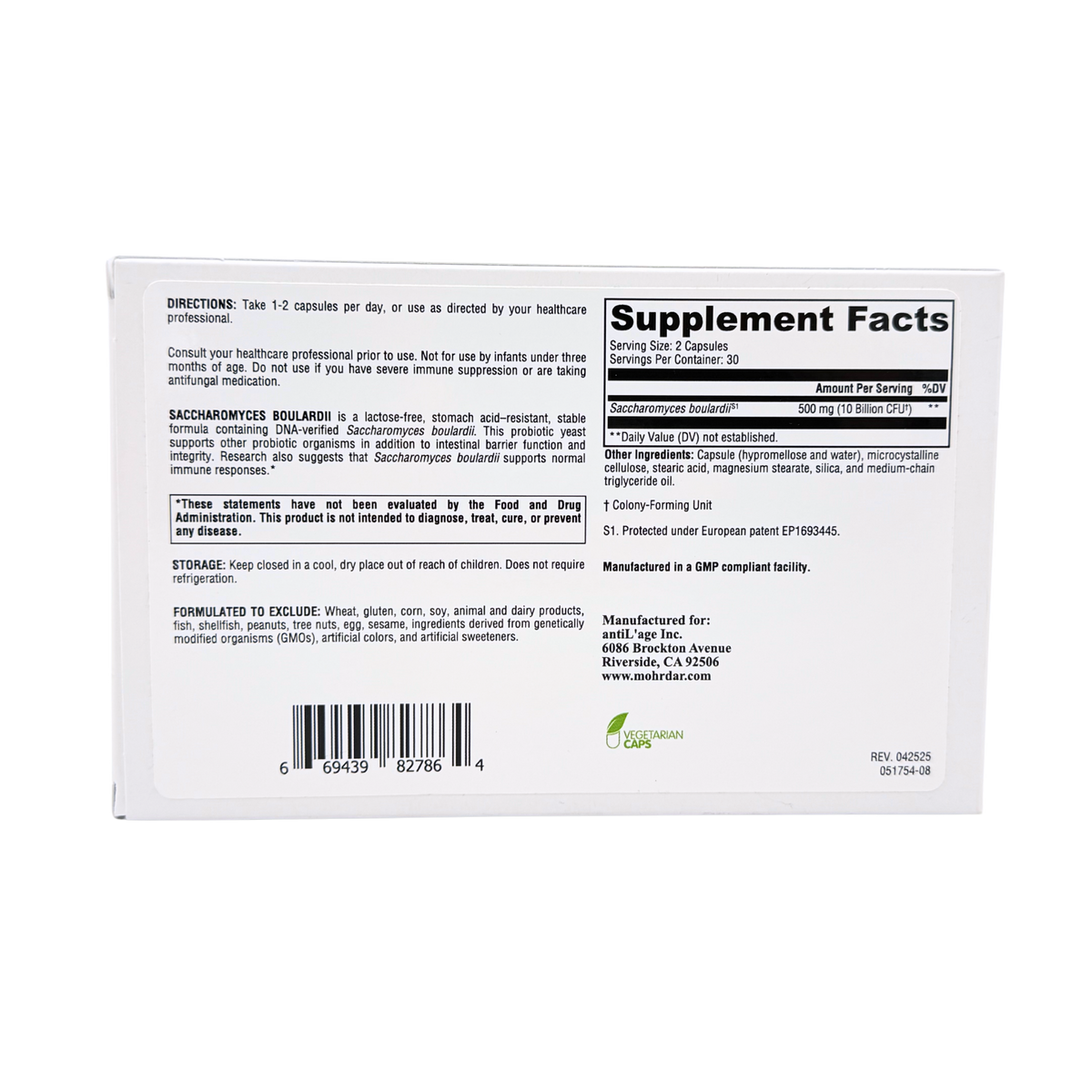 Saccharomyces Boulardii (60c)