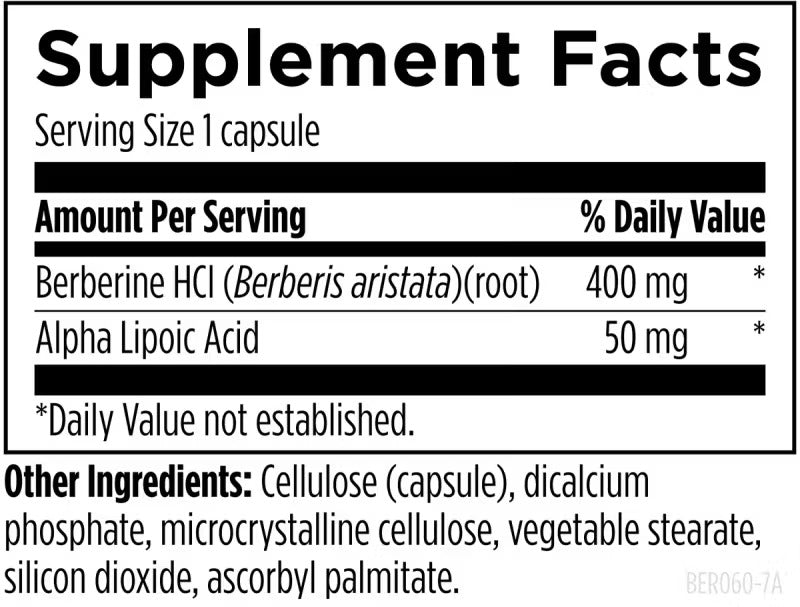 Berberine Synergy 400mg (60vc)