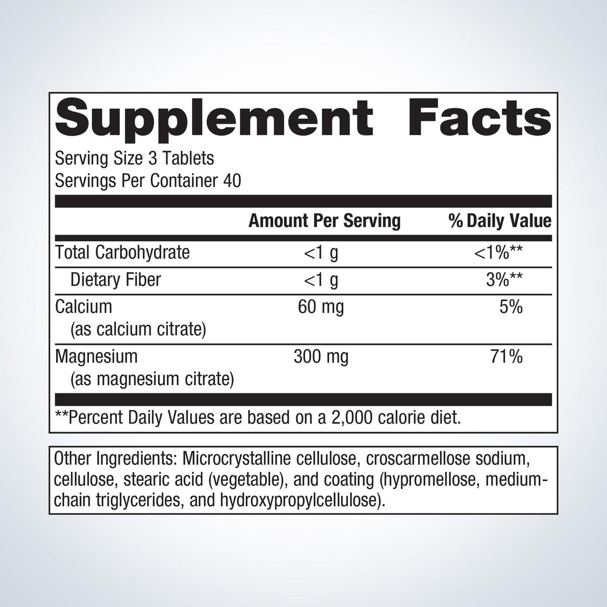 Mag Citrate/Magnesium Citrate (120t)