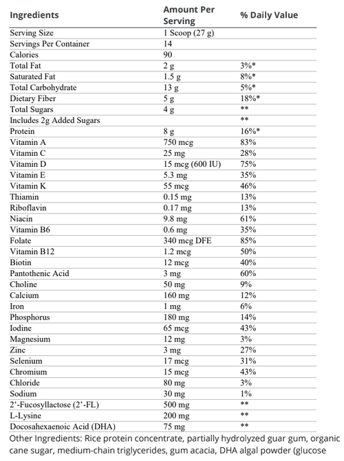MetaKids Nutrition Powder (Vanilla)