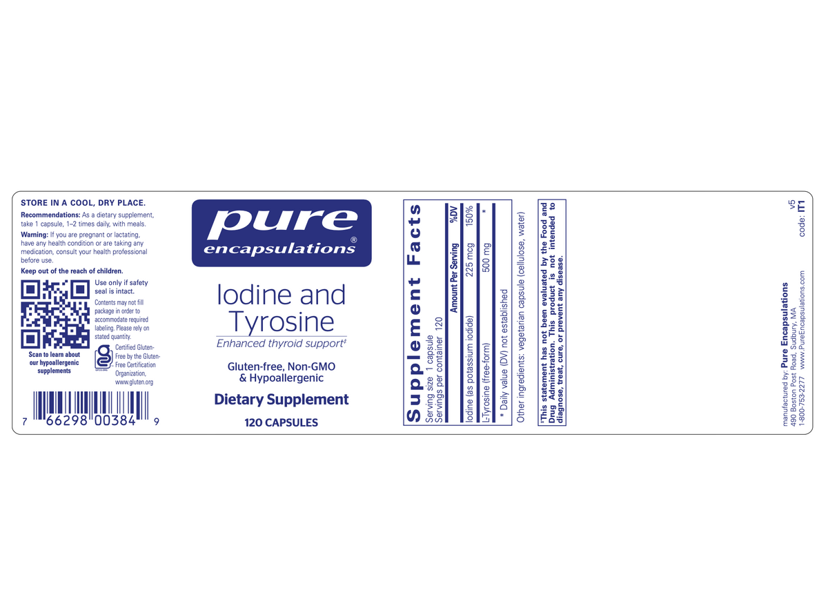 Iodine & Tyrosine (120c)