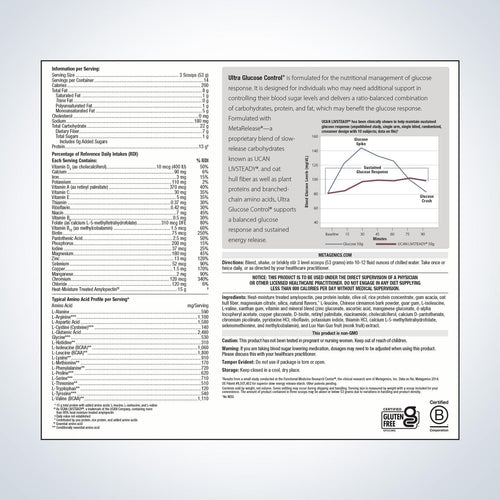 Ultra glucose control 14 day vanilla
