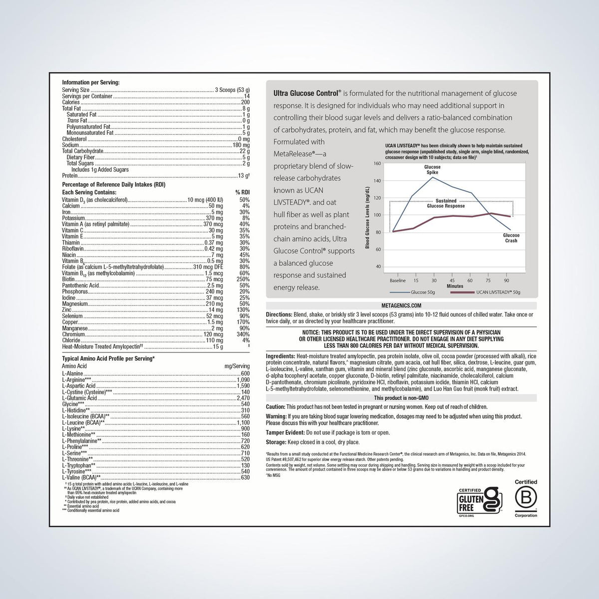 Ultra glucose control 14 day chocolate