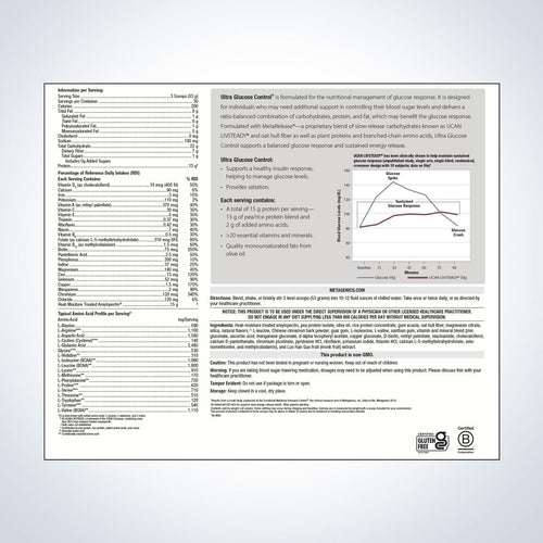 Ultra Glucose Control Vanilla 3lb Bag
